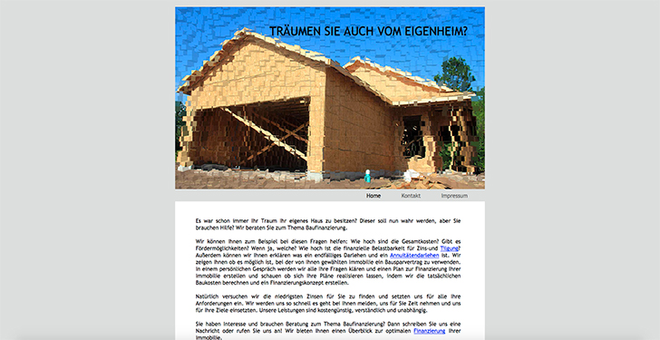 Baufinanzierung Screenshot