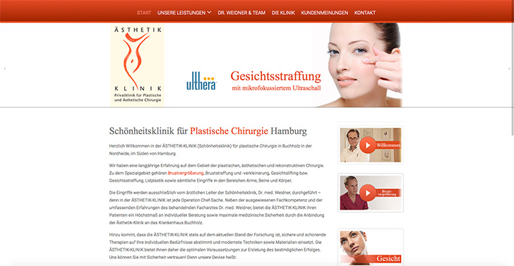 Ästhetik Klinik Screenshot